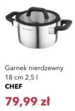 Nela Garnek nierdzewny 18 cm CHEF oferta