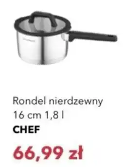 Nela Rondel nierdzewny 16 cm CHEF oferta