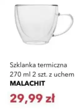 Nela Szklanka termiczna z uchem MALACHIT oferta