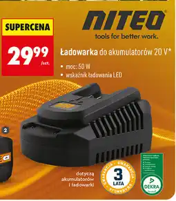 Biedronka NITEO Ładowarka do akumulatorów 20 V oferta