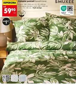 Biedronka Komplet pościeli bawełnianej SMUKEE oferta