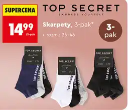Biedronka Skarpety, 3-pak Top Secret oferta