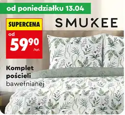 Biedronka Komplet pościeli bawełnianej SMUKEE oferta