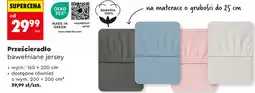 Biedronka Prześcieradło bawełniane jersey oferta