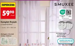 Biedronka Komplet firanek z nadrukiem Smukee oferta