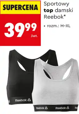 Biedronka Sportowy top damski Reebok oferta