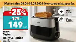 Biedronka Toster Daily Collection czarny PHILIPS oferta