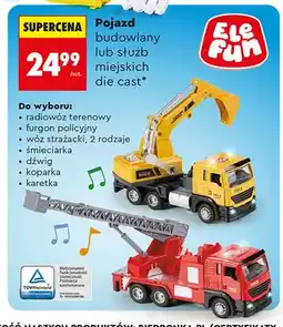 Biedronka Pojazd budowlany lub służb miejskich die cast oferta