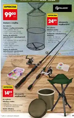 Biedronka Akcesoria wędkarskie stołek składany oferta