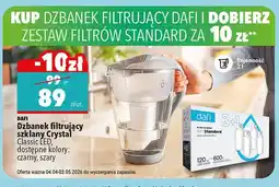 Biedronka Dzbanek filtrujący szklany Crystal Classic LED oferta