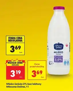 Biedronka Mleko świeże 2% bez laktozy oferta