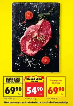 Biedronka Stek wołowy z antrykotu oferta