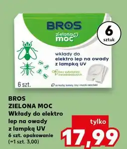 Kaufland BROS ZIELONA MOC Wkłady do elektro lep na owady z lampką UV oferta
