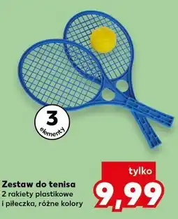 Kaufland Zestaw do tenisa 2 rakiety plastikowe i piłeczka, różne kolory oferta