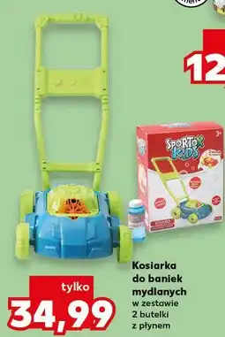 Kaufland Kosiarka do baniek mydlanych w zestawie 2 butelki z płynem oferta