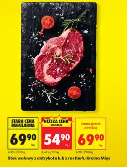 Biedronka Stek wołowy z antrykotu lub z rostbefu Kraina Mięs oferta