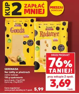 Kaufland Serenada Ser żółty w plastrach oferta