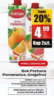Supeco Sok pomarańcz, grejpfrut oferta