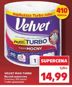 Kaufland Velvet ręcznik Maxi Turbo oferta