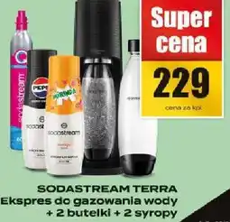Supeco Ekspres do gazowania wody + 2 butelki + 2 syropy oferta