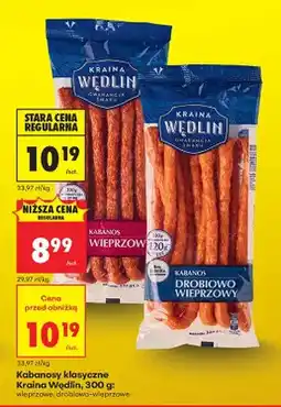 Biedronka Kabanos klasyczne wieprzowe oferta