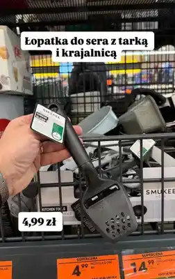 Biedronka Łopatka do sera z tarką i krajalnicą oferta