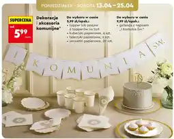 Biedronka Dekoracje i akcesoria komunijne - cena od: oferta