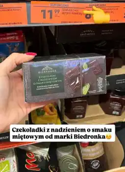 Biedronka Czekoladki z nadzieniem o smaku miętowym oferta
