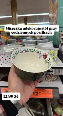 Biedronka Miseczka ceramiczna z kwiatowym wzorem oferta