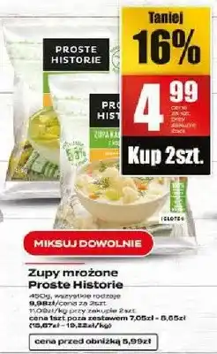 Supeco Zupy mrożone proste historie oferta