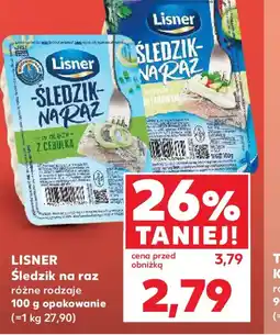 Kaufland Lisner Sledzik na raz oferta