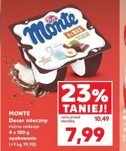 Kaufland Monte Deser mleczny oferta