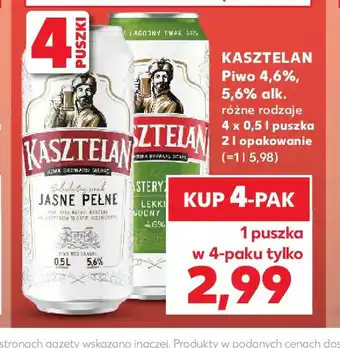 Kaufland Piwo Kasztelan oferta