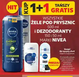Kaufland Nivea żele i dezodoranty oferta