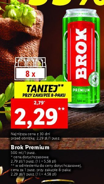 Lidl Piwo 1 PUSZ 500 ML oferta