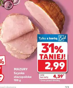 Kaufland Mazury Szynka staropolska oferta