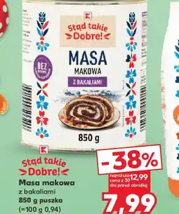 Kaufland Stąd takie Dobre! Masa makowa oferta