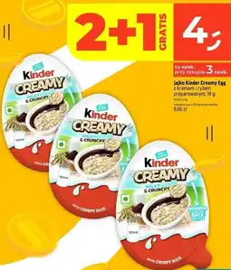 Dealz Jajko Kinder Creamy Egg z kremem i ryżem preparowanym oferta