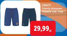 Lidl CRIVIT Szorty dresowe męskie Lidl-Trek oferta