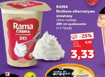 Kaufland Rama Roślinna alternatywa śmietany oferta