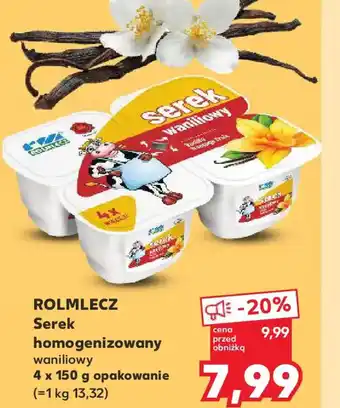 Kaufland Rolmlecz Serek homogenizowany waniliowy oferta