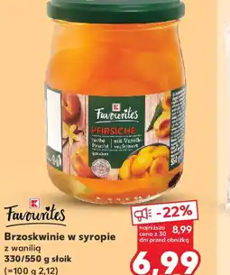 Kaufland Favourites Brzoskwinie w syropie oferta