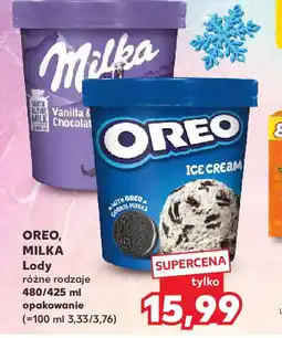 Kaufland Lody Oreo, Milka oferta
