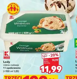 Kaufland K-Classic Lody oferta