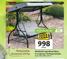 Auchan Huśtawka ogrodowa oferta