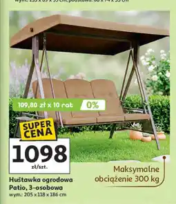 Auchan Huśtawka ogrodowa Patio oferta