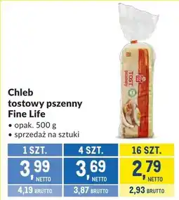 Makro Chleb tostowy pszenny Fine Life oferta