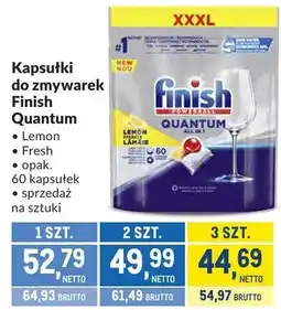 Makro Kapsułki do zmywarek Finish Quantum Lemon, Fresh oferta