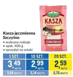 Makro Kasza jęczmienna Szczytno - wybrane rodzaje oferta