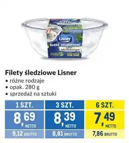 Makro Filety śledziowe Lisner różne rodzaje oferta